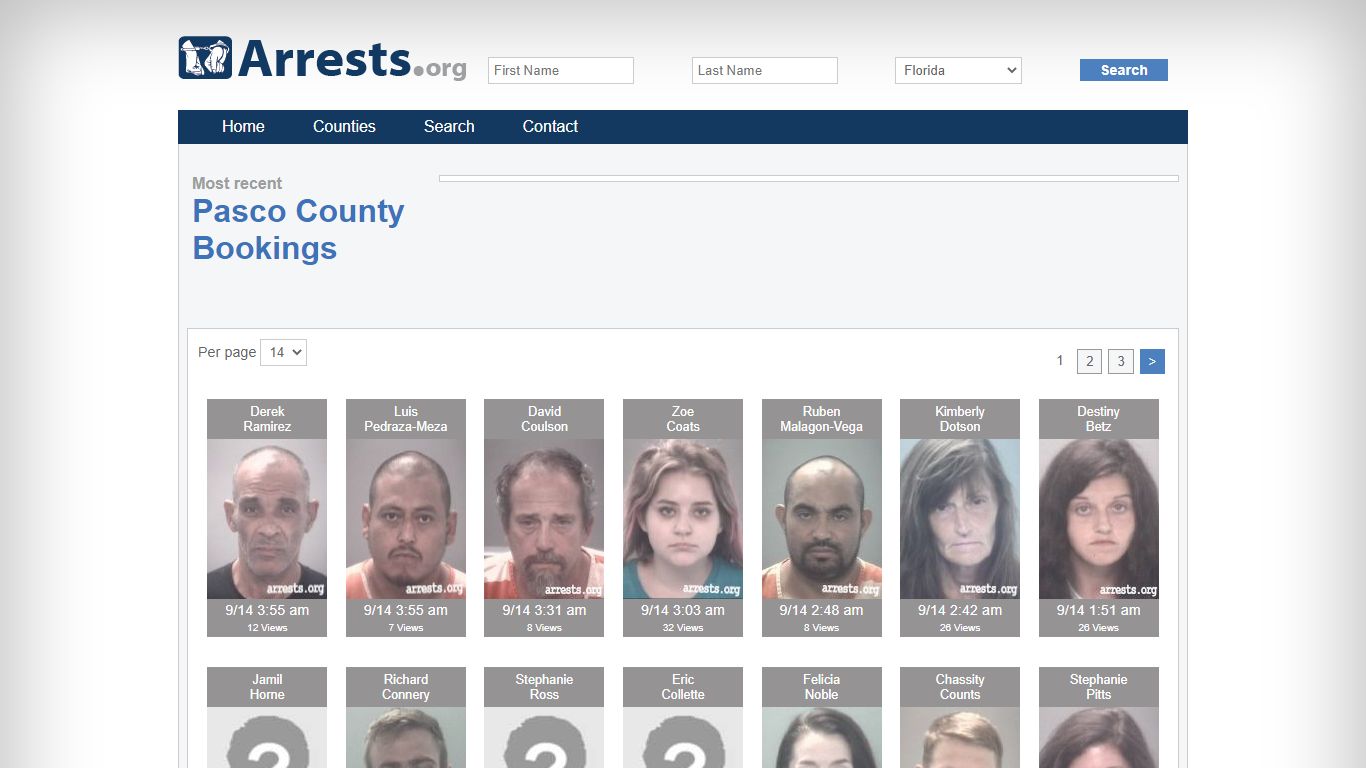 Pasco County Arrests and Inmate Search